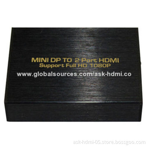 DP++ to HDMI Adapter with 5V DC/1A Power Supply, Supports Signal Retiming